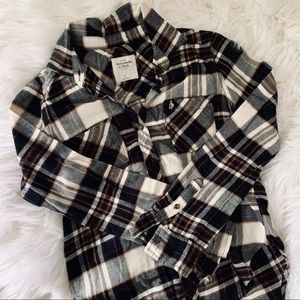 abercrombie & fitch plaid flannel shirt